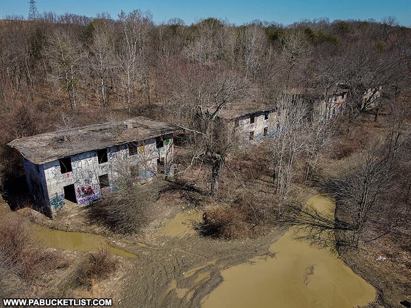 Muddy roads in the once-picturesque Concrete City.