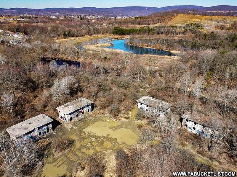 4 of the 20 duplexes in Concrete City in Luzerne County.