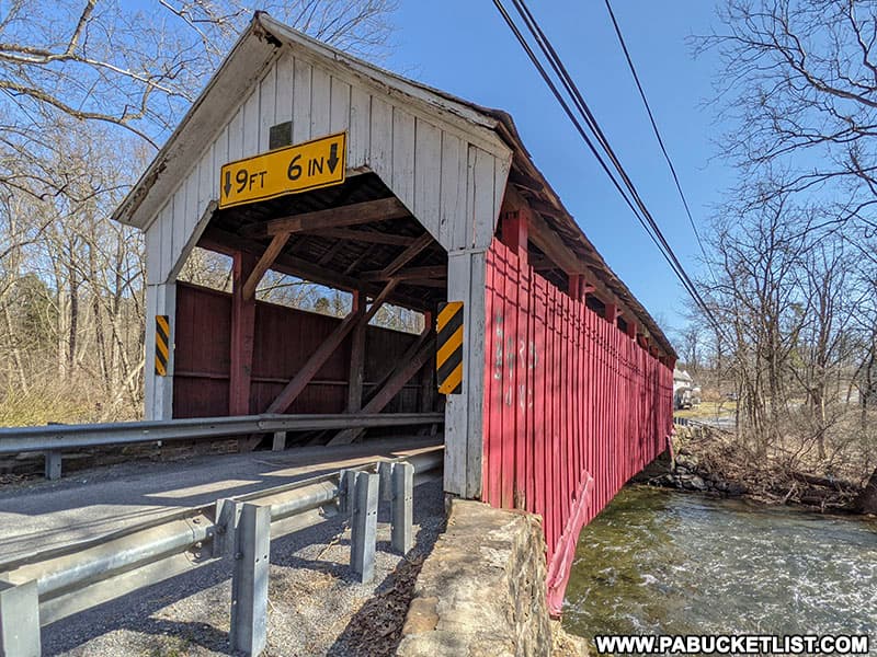 Factory Covered Bridge over White Deer Creek in Union County PA.