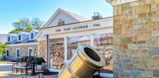 Mortar outside the Fort Ligonier museum.