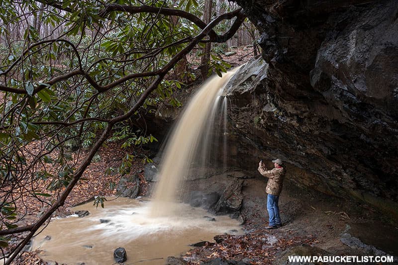 Exploring Hippie Shower Falls in Fayette County