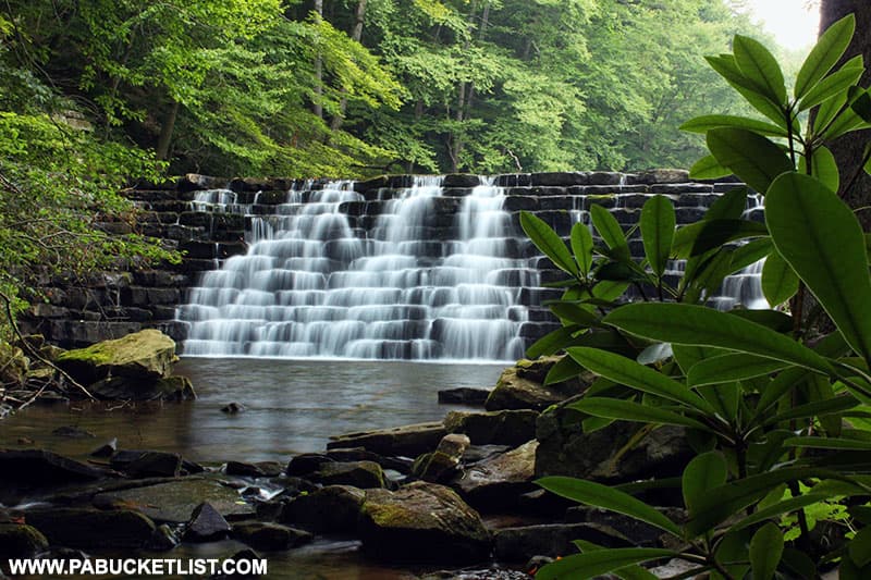 Jones Mill Run Dam at Laurel Hill State Park.