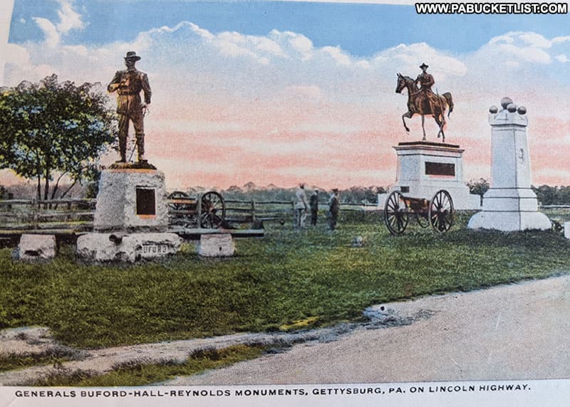Vintage Lincoln Highway postcard from Gettysburg PA