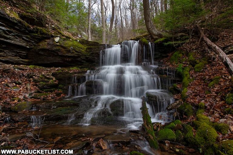 Exploring Benjamin Hollow Falls in Tioga County