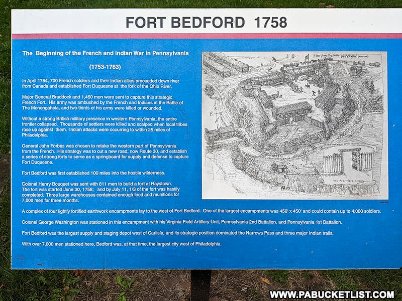 History of Fort Bedford.
