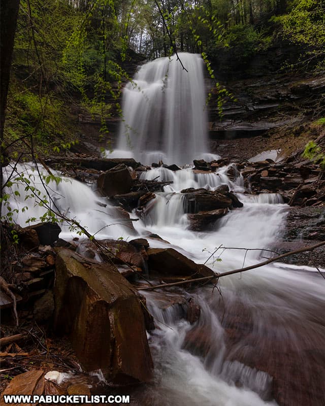 Bradford Falls running high after heavy spring rains.