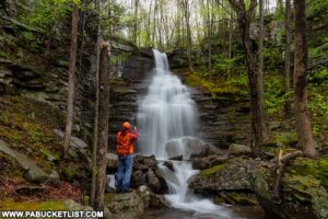 The author at Deep Hollow Falls in Bradford County PA