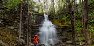 The author at Deep Hollow Falls in Bradford County PA