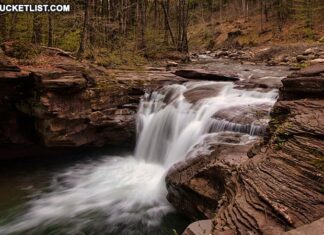Mill Creek Falls in the Loyalsock State Forest.