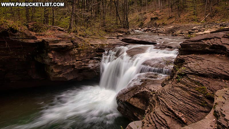 Exploring Mill Creek Falls in the Loyalsock State Forest