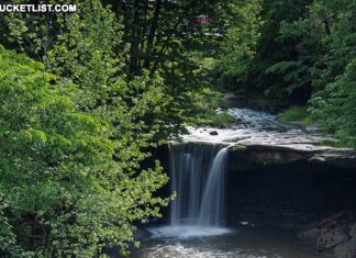 Big Run Falls at Cascade Park in Lawrence County.