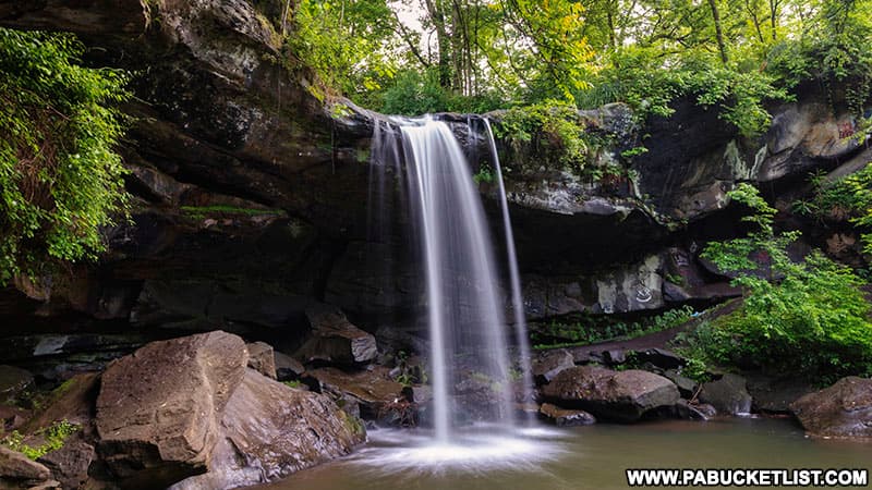 Buttermilk Falls in Beaver Falls Pennsylvania.