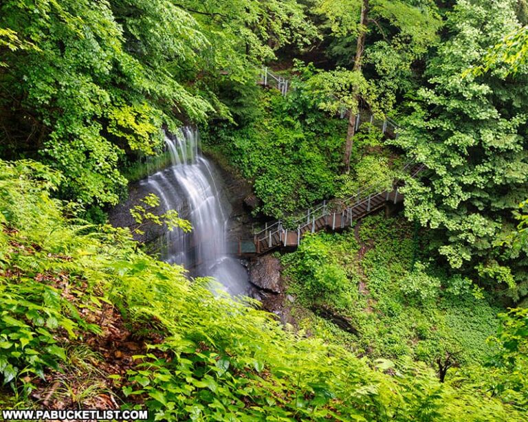 Exploring Buttermilk Falls in Indiana County