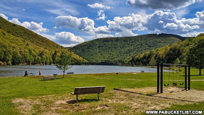 Kettle Creek State Park in Clinton County Pennsylvania.