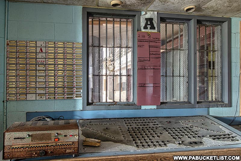 Control panel in A WIng at the abandoned Cresson State Prison.