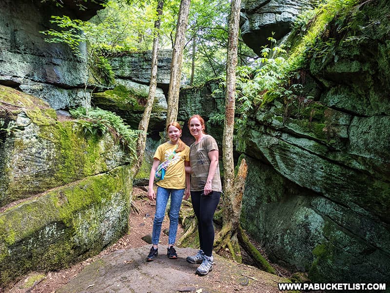 Visiting Bilger's Rocks which is touted as being one of PEnnsylvania's best rock outcroppings.