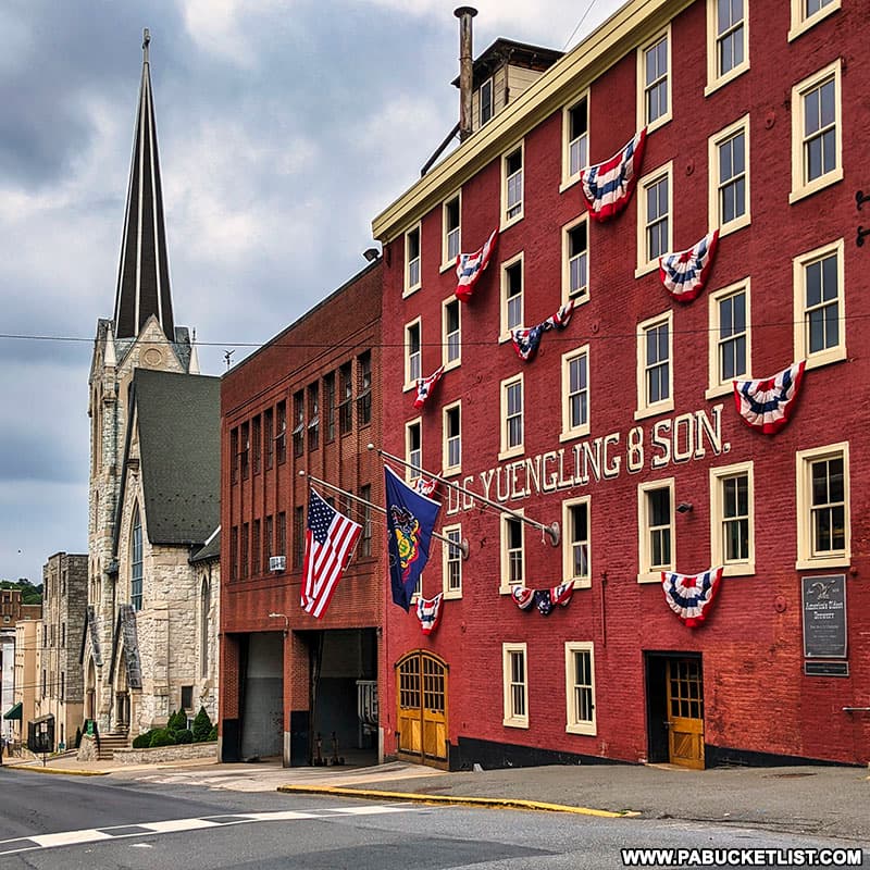 The iconic Yuengling Brewery on Mahantongo Street in Pottsville Pennsylvania.