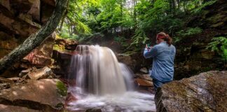 How to find Fall Brook Falls in Tioga County Pennsylvania.