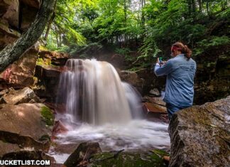 How to find Fall Brook Falls in Tioga County Pennsylvania.