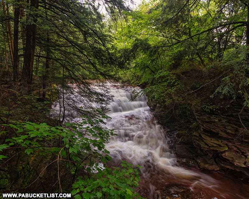 Upper Fall Brook Falls in Tioga County Pennsylvania.