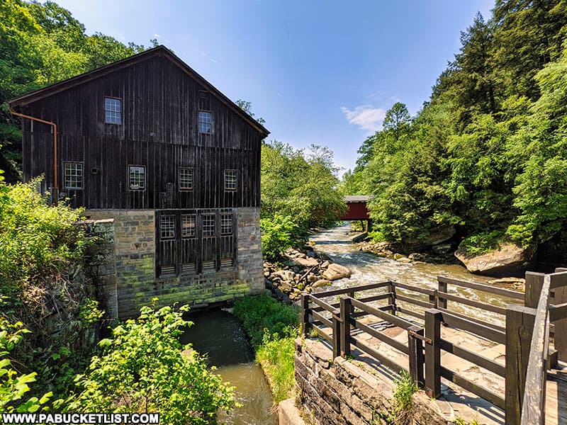 A summer morning at McConnells Mill at McConnells Mill State Park in Lawrence County Pennsylvania.