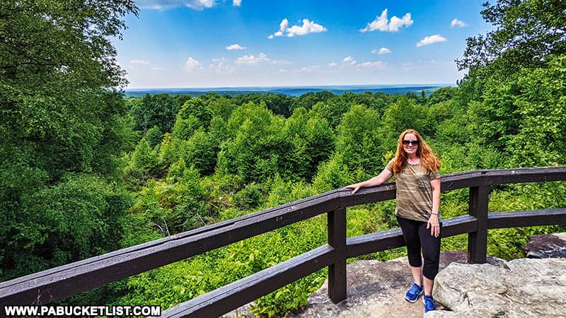 Beartown Rocks Overlook in the Clear Creek State Forest.