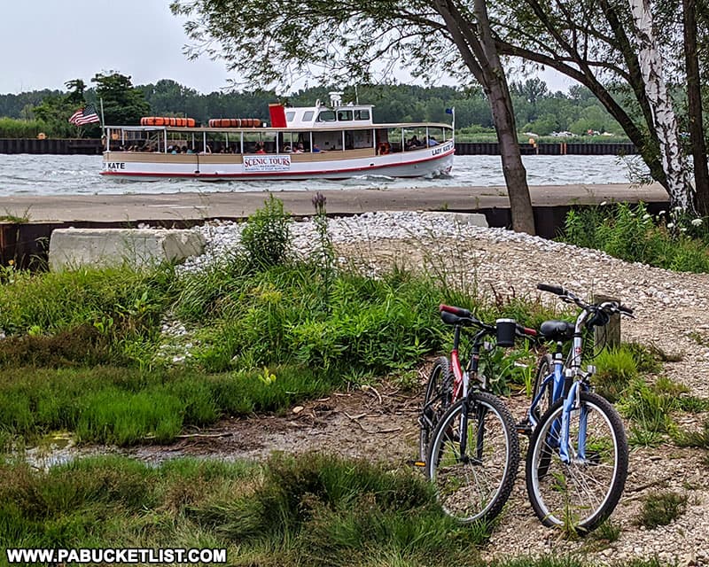 Bicycling is a popular activity at Presque Isle State Park.