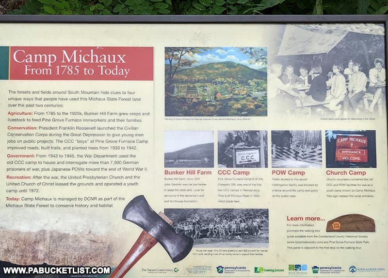 A history of Camp Michaux from the late 1700s to the present time.
