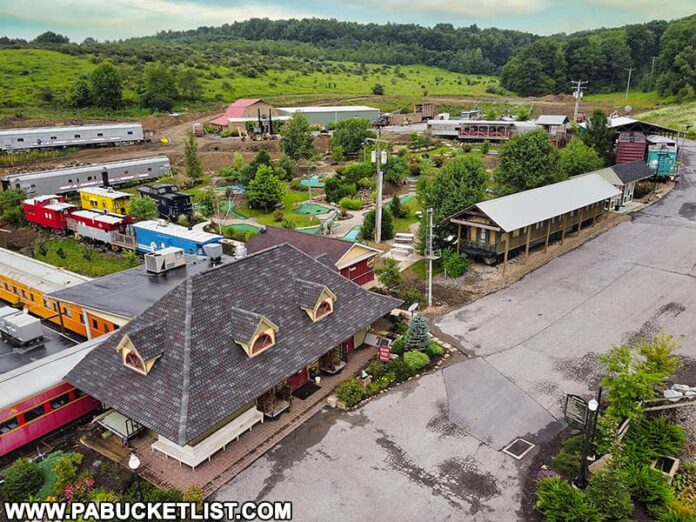 The Presidential Train Car Bed and Breakfast at Doolittle Station