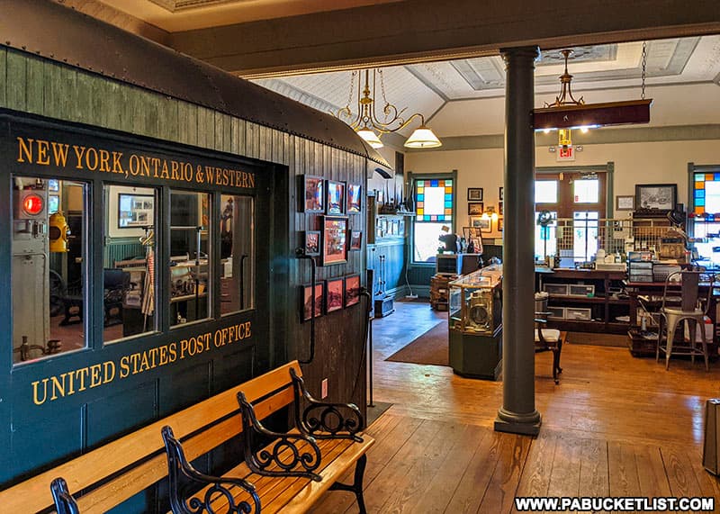 Inside the Depot at Doolittle Station in DuBois.