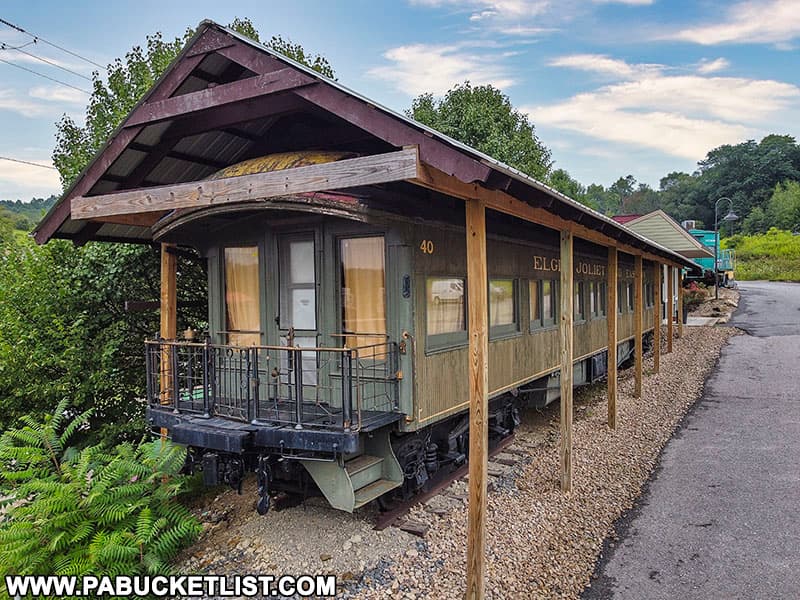The Presidential Train Car bed and breakfast is just one of the many attractions at Doolittle Station in DuBois, PA.