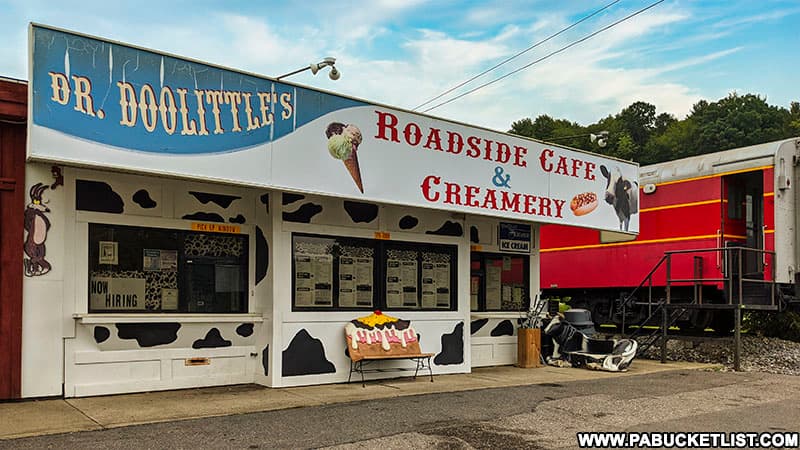 The Roadside Cafe and Creamery at Doolittle Station in Clearfield County PA