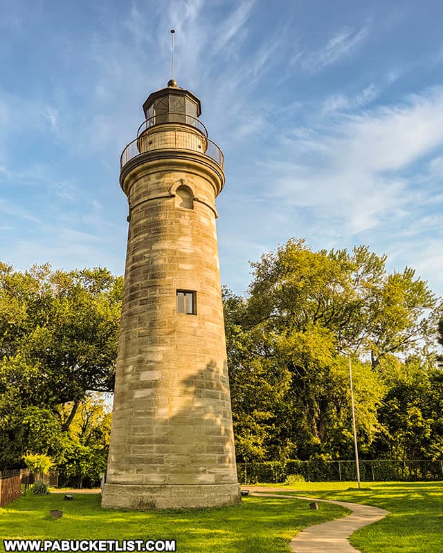 The Erie Land Lighthouse is 49 feet tall.
