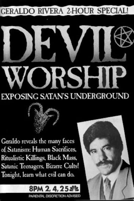 Geraldo Rivera 1980s TV special on Devil Worship during the height of the "Satanic Panic".