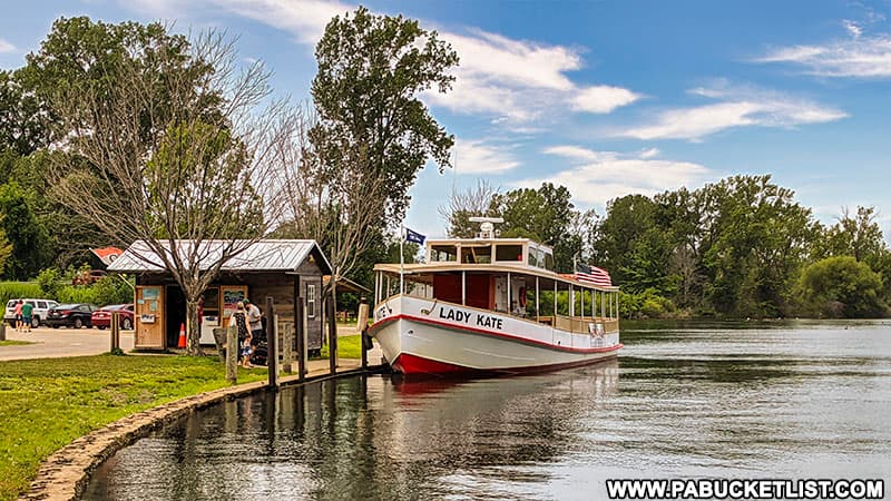 Exploring Presque Isle State Park by boat on the Lady Kate.