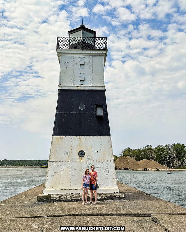 The North Pier Lighthouse at Presque Isle State Park.