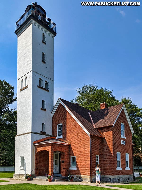 The Presque Isle Lighthouse - one of three historic lighthouses in Erie Pennsylvania.