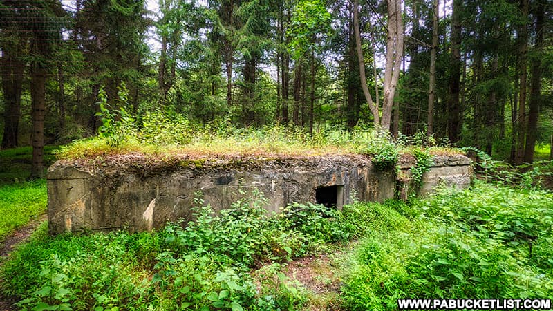 Ruins of the secret German POW camp in Cumberland County Pennsylvania.