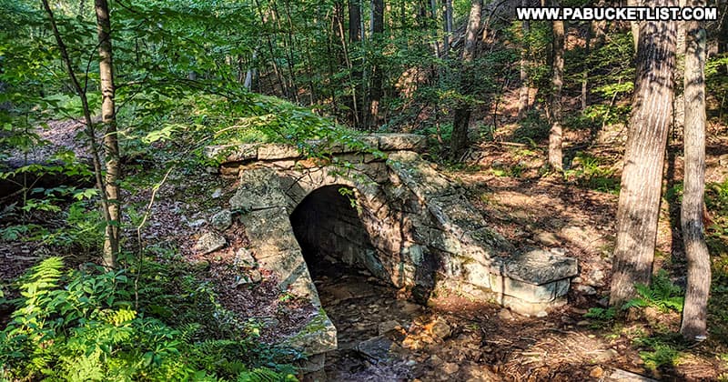 The 199-foot long abandoned South Penn Railroad Aqueduct in Fulton County.