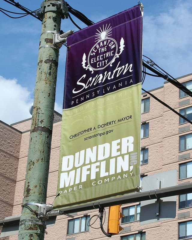Dunder Mifflin Paper Company is a fictitious business in Scranton at the heart of the hit TV show "The Office".