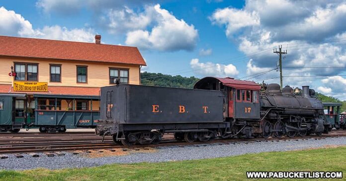 The East Broad Top Railroad in Huntingdon County, Pennsylvania.