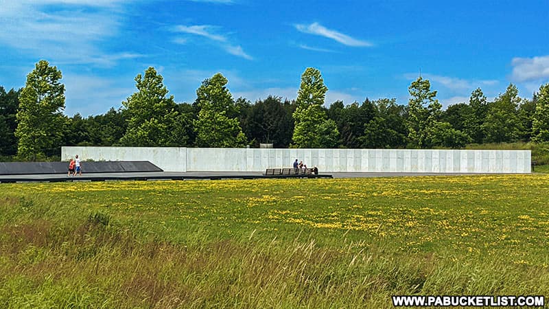 The Wall of Names at the Flight 93 National Memorial.