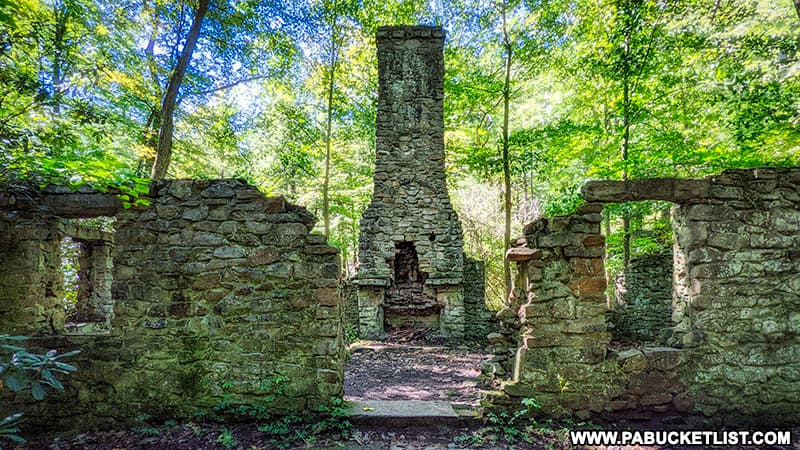 The front entrance to the former McGinnis Rod and Gun Club on Linn Run.