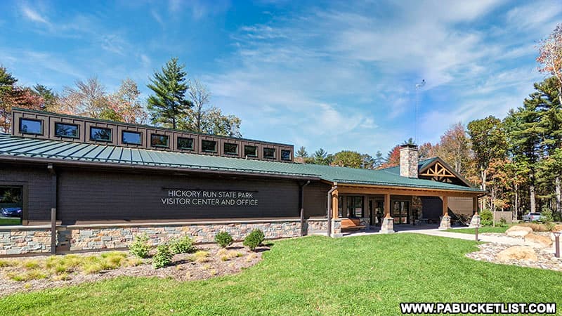 Hickory Run State Park Visitor Center and Park Office.