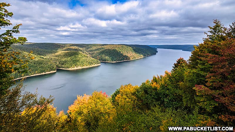 The view from Jakes Rocks Overlook on October 6, 2021.