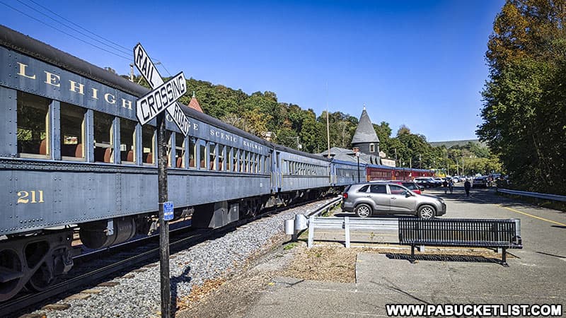 The Lehigh Gorge Scenic Railway preparing to board in Jim Thorpe, PA.