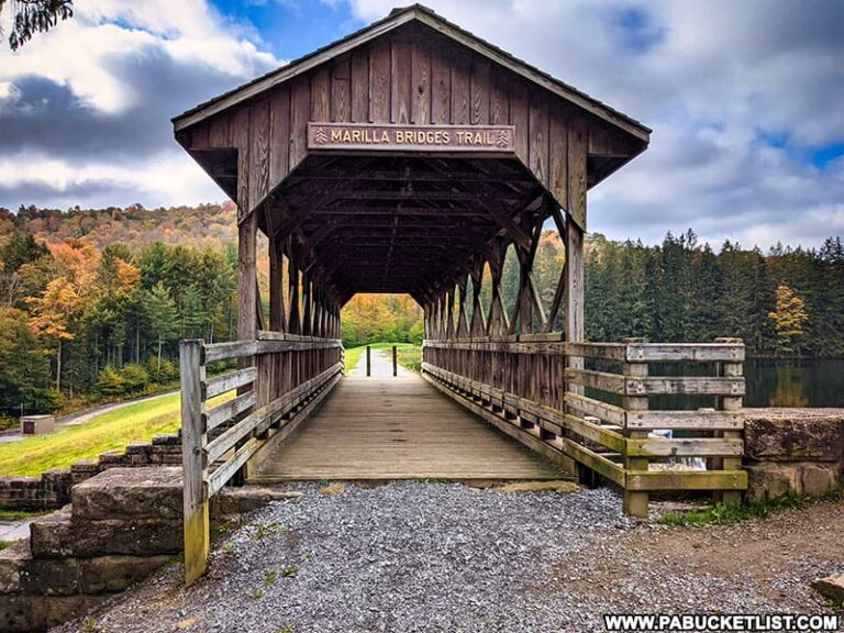 Hiking the Marilla Bridges Trail in McKean County PA Bucket List