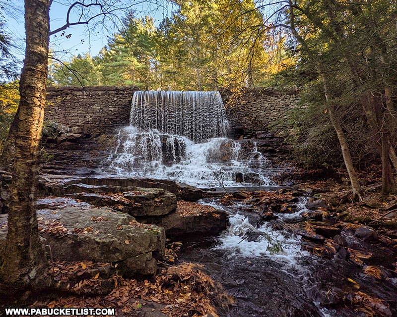 Stametz Dam along the Shades of Death Trail at Hickory Run State Park.