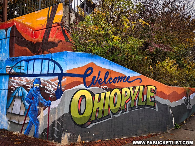 Welcome to Ohiopyle mural.