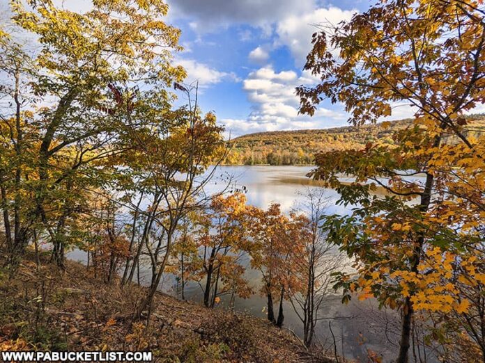 Hiking Hobie's Trail at Colyer Lake Near State College